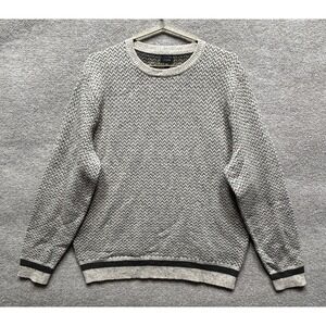J.Crew Marled Rugged Merino Wool Blend Sweater Mens XL Beige Herringbone NEW NWT